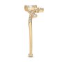 18k Rose Gold 18k Rose Gold Assorted Diamond V-band - Side View -  107708 - Thumbnail