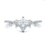 18k White Gold 18k White Gold Assorted Diamond V-band - Top View -  107708 - Thumbnail