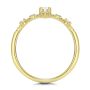 14k Yellow Gold Assorted Diamond V-band - Front View -  107708 - Thumbnail