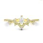 14k Yellow Gold Assorted Diamond V-band - Top View -  107708 - Thumbnail