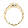 18k Yellow Gold 18k Yellow Gold Bezel-set Blue Topaz Ring - Front View -  104577 - Thumbnail