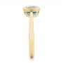 18k Yellow Gold 18k Yellow Gold Bezel-set Blue Topaz Ring - Side View -  104577 - Thumbnail