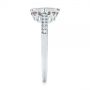  Platinum Platinum Bezel Set Morganite And Diamond Fashion Ring - Side View -  104588 - Thumbnail