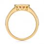 14k Yellow Gold 14k Yellow Gold Bezel Set Morganite And Diamond Fashion Ring - Front View -  104588 - Thumbnail