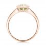 14k Rose Gold 14k Rose Gold Bezel Set Peridot Ring - Front View -  102636 - Thumbnail
