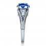 Blue Sapphire And Diamond Ring - Side View -  1273 - Thumbnail