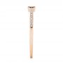 18k Rose Gold 18k Rose Gold Blue Sapphire And Diamond Stackable Fashion Ring - Side View -  106197 - Thumbnail