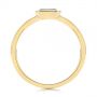 14k Yellow Gold 14k Yellow Gold Blue Topaz Emerald Cut Fashion Ring - Front View -  105436 - Thumbnail