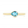 Blue Topaz Ring - Top View -  106573 - Thumbnail