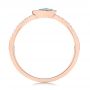 18k Rose Gold 18k Rose Gold Blue Topaz And Diamond Fashion Ring - Front View -  106619 - Thumbnail
