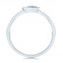 18k White Gold 18k White Gold Blue Topaz And Diamond Fashion Ring - Front View -  106619 - Thumbnail