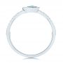 Platinum Platinum Blue Topaz And Diamond Fashion Ring - Front View -  106619 - Thumbnail
