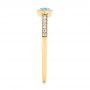  Yellow Gold Yellow Gold Blue Topaz And Diamond Fashion Ring - Side View -  106619 - Thumbnail