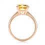 18k Rose Gold 18k Rose Gold Citrine Solitaire Fashion Ring - Front View -  104590 - Thumbnail