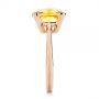 18k Rose Gold 18k Rose Gold Citrine Solitaire Fashion Ring - Side View -  104590 - Thumbnail