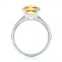 14k White Gold 14k White Gold Citrine Solitaire Fashion Ring - Front View -  104590 - Thumbnail