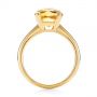 14k Yellow Gold Citrine Solitaire Fashion Ring - Front View -  104590 - Thumbnail