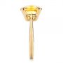 14k Yellow Gold Citrine Solitaire Fashion Ring - Side View -  104590 - Thumbnail