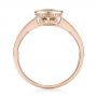 14k Rose Gold 14k Rose Gold Citrine Vintage-inspired Solitaire Ring - Front View -  104594 - Thumbnail