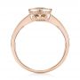 14k Rose Gold 14k Rose Gold Citrine Vintage-inspired Solitaire Ring - Front View -  104594 - Thumbnail