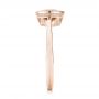 14k Rose Gold 14k Rose Gold Citrine Vintage-inspired Solitaire Ring - Side View -  104594 - Thumbnail