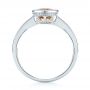  Platinum Platinum Citrine Vintage-inspired Solitaire Ring - Front View -  104594 - Thumbnail