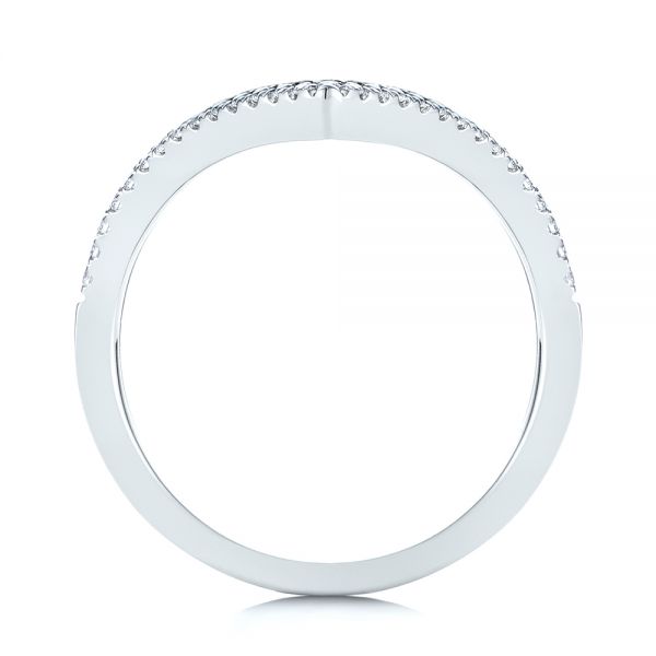 18k White Gold 18k White Gold Contemporary Openwork Diamond Fashion Ring - Front View -  105495