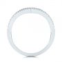 14k White Gold Contemporary Openwork Diamond Fashion Ring - Front View -  105495 - Thumbnail