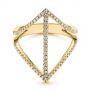 18k Yellow Gold 18k Yellow Gold Contemporary Openwork Diamond Fashion Ring - Flat View -  105495 - Thumbnail