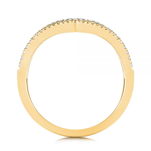 18k Yellow Gold 18k Yellow Gold Contemporary Openwork Diamond Fashion Ring - Front View - 105495