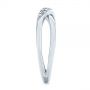  Platinum Platinum Criss Cross Pave Diamond Fashion Ring - Side View -  105496 - Thumbnail