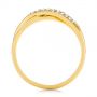 14k Yellow Gold 14k Yellow Gold Criss Cross Pave Diamond Fashion Ring - Front View -  105496 - Thumbnail