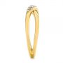 18k Yellow Gold 18k Yellow Gold Criss Cross Pave Diamond Fashion Ring - Side View -  105496 - Thumbnail