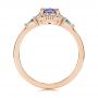 18k Rose Gold 18k Rose Gold Custom Alexandrite And Diamond Ring - Front View -  106618 - Thumbnail