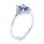  Platinum Platinum Custom Alexandrite And Diamond Ring - Three-Quarter View -  106618 - Thumbnail