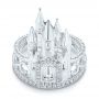 Custom Castle Diamond Fashion Ring - Top View -  103196 - Thumbnail
