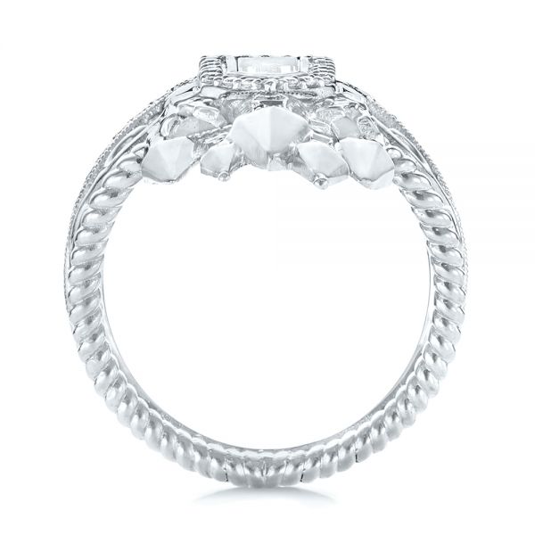 Custom Castle Diamond Fashion Ring - Front View -  103196