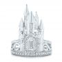 Custom Castle Diamond Fashion Ring - Top View -  103196 - Thumbnail