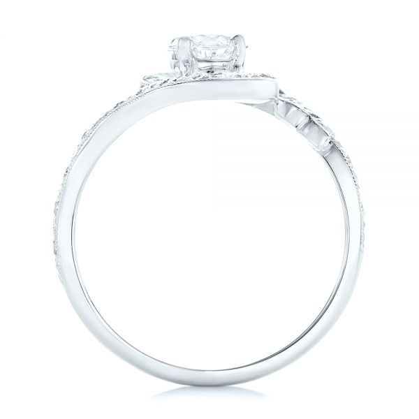  Platinum Platinum Custom Diamond Arts And Crafts Style Fashion Ring - Front View -  102478