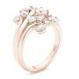 18k Rose Gold 18k Rose Gold Custom Diamond Fashion Ring - Three-Quarter View -  102975 - Thumbnail