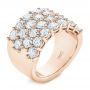 14k Rose Gold 14k Rose Gold Custom Diamond Fashion Ring - Three-Quarter View -  104060 - Thumbnail