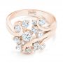 18k Rose Gold 18k Rose Gold Custom Diamond Fashion Ring - Flat View -  102975 - Thumbnail