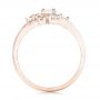 14k Rose Gold 14k Rose Gold Custom Diamond Fashion Ring - Front View -  102975 - Thumbnail