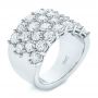  White Gold Custom Diamond Fashion Ring - Three-Quarter View -  104060 - Thumbnail