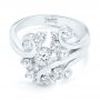 14k White Gold Custom Diamond Fashion Ring - Flat View -  102975 - Thumbnail