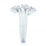 14k White Gold Custom Diamond Fashion Ring - Side View -  102975 - Thumbnail
