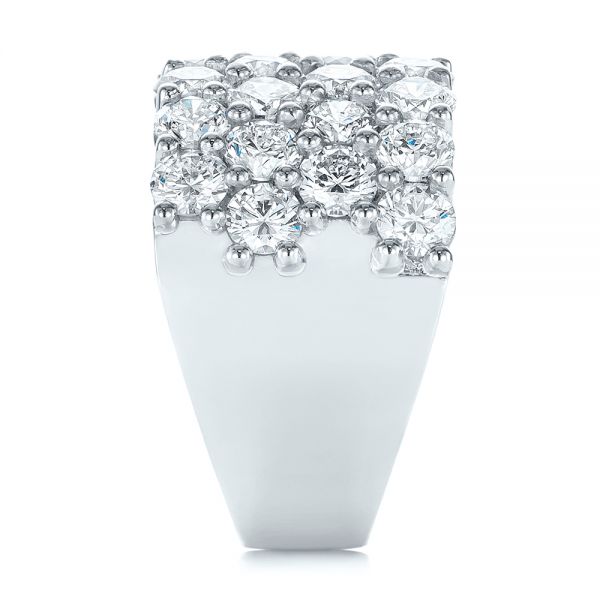  White Gold Custom Diamond Fashion Ring - Side View -  104060