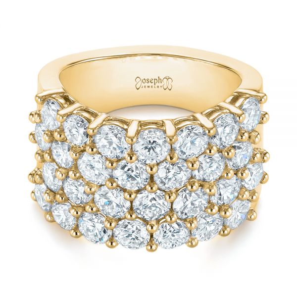 14k Yellow Gold 14k Yellow Gold Custom Diamond Fashion Ring - Flat View -  104060
