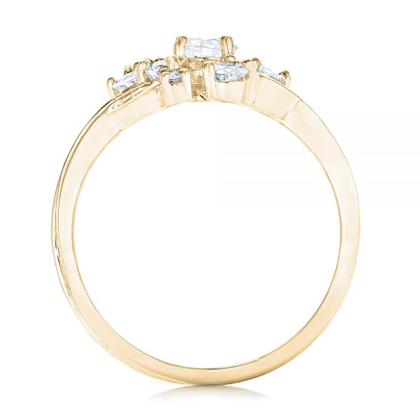 18k Yellow Gold 18k Yellow Gold Custom Diamond Fashion Ring - Front View -  102975
