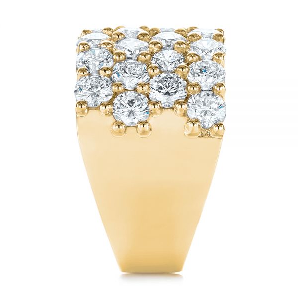 14k Yellow Gold 14k Yellow Gold Custom Diamond Fashion Ring - Side View -  104060